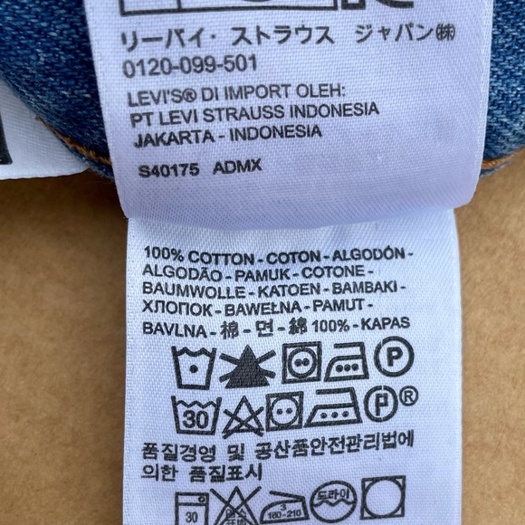 Levi’s Levi Strauss Button Fly Blue Jean Denim Cut Off Raw Hem Shorts Sz 27 - Picture 7 of 11